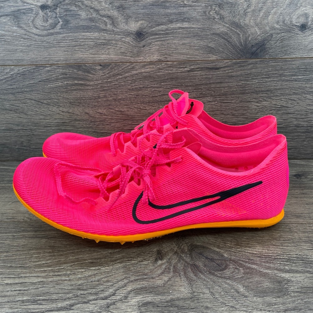 Nike Zoom Mamba V6 Track Spikes Men Size 12.5 Pink Orange DR2733-600